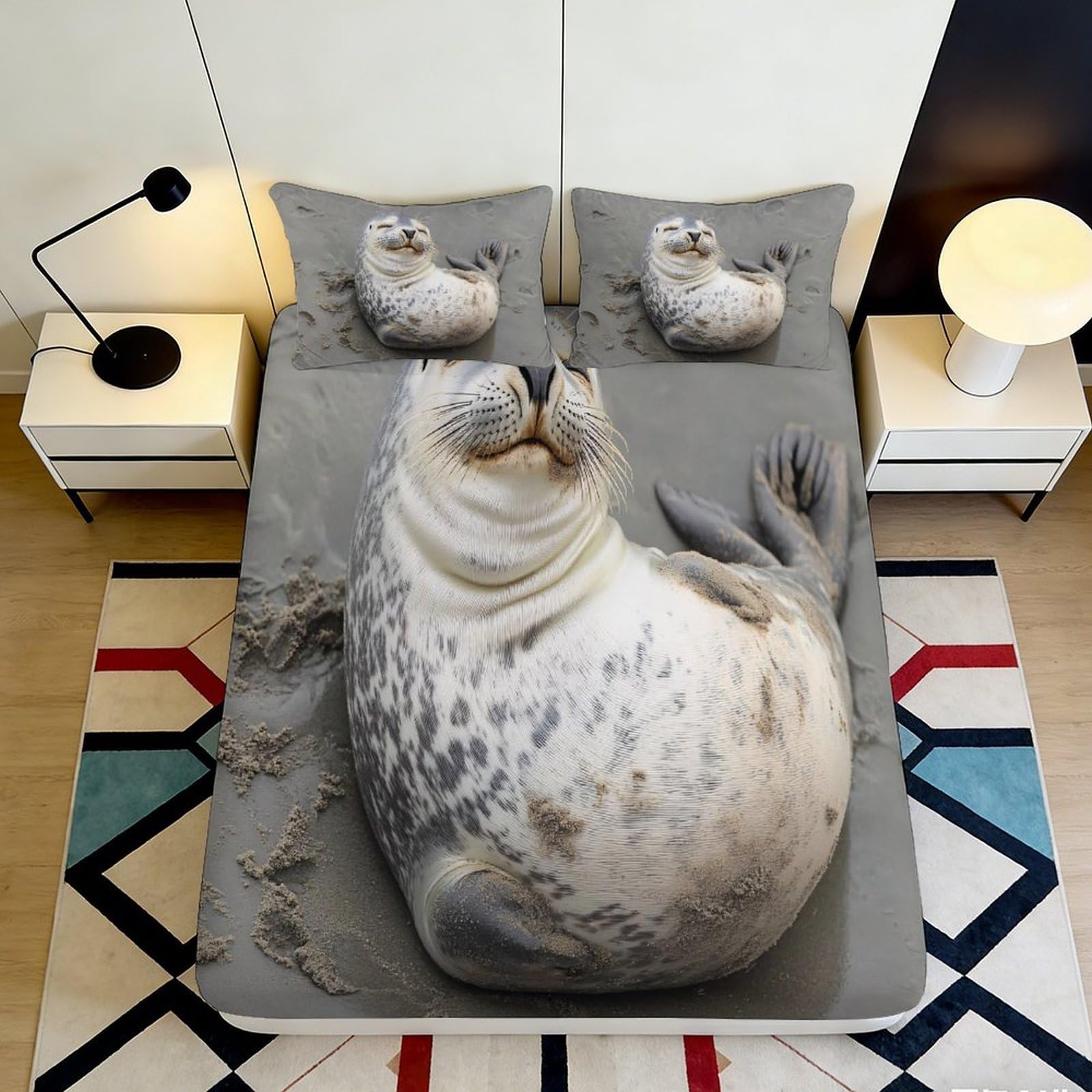 3D Printed Tropical Bird Fitted Sheet Microfiber Deep Pocket Non-Slip Bedroom Bedding Tropical Flowers Mattress Fitted Cover for Adults 140x200x25cm