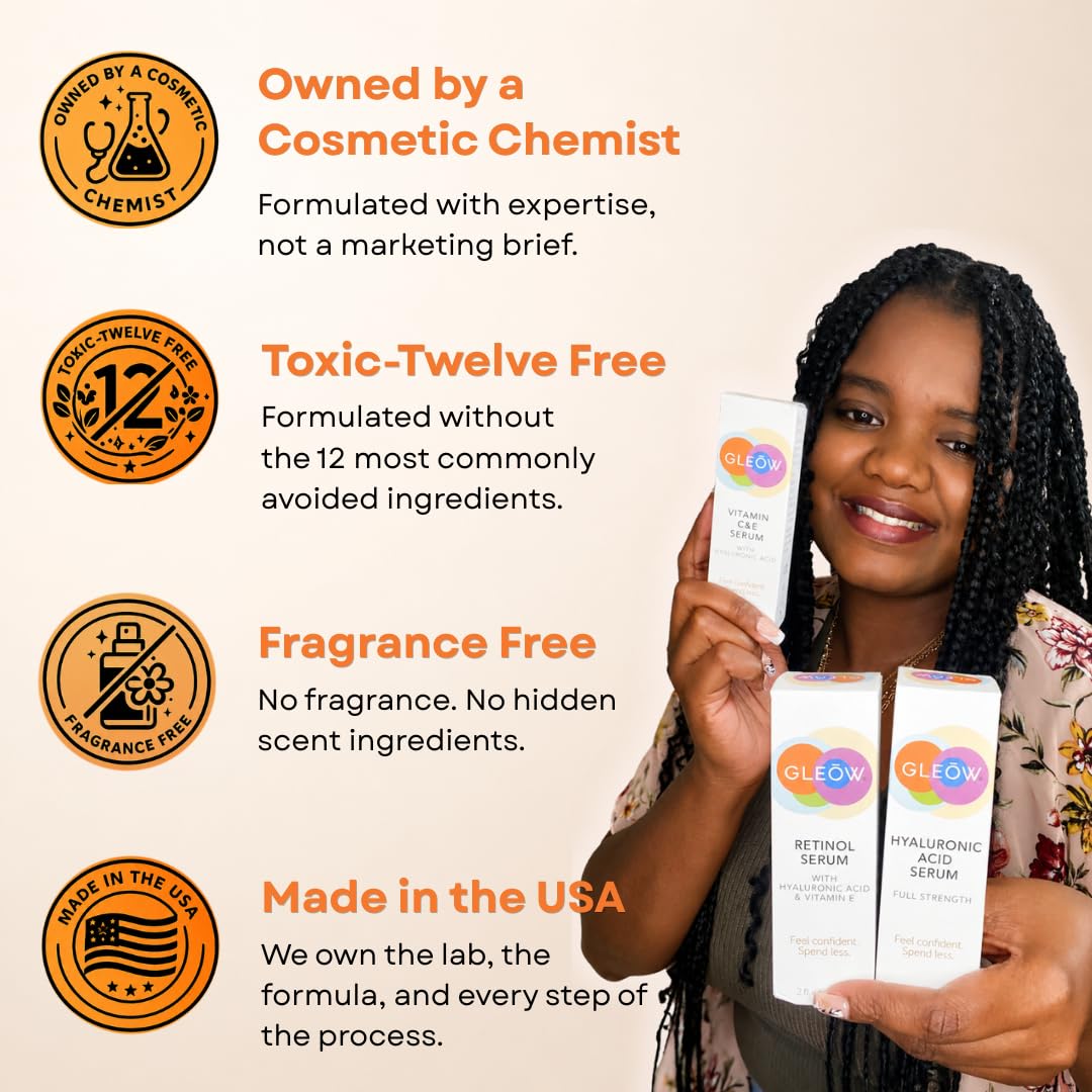 Oferta wprowadzająca – serum z retinolem do twarzy – serum do twarzy z witaminą C z kwasem hialuronowym do twarzy, serum przeciwstarzeniowe z retinolem, serum z witaminą C do twarzy, świecące serum do