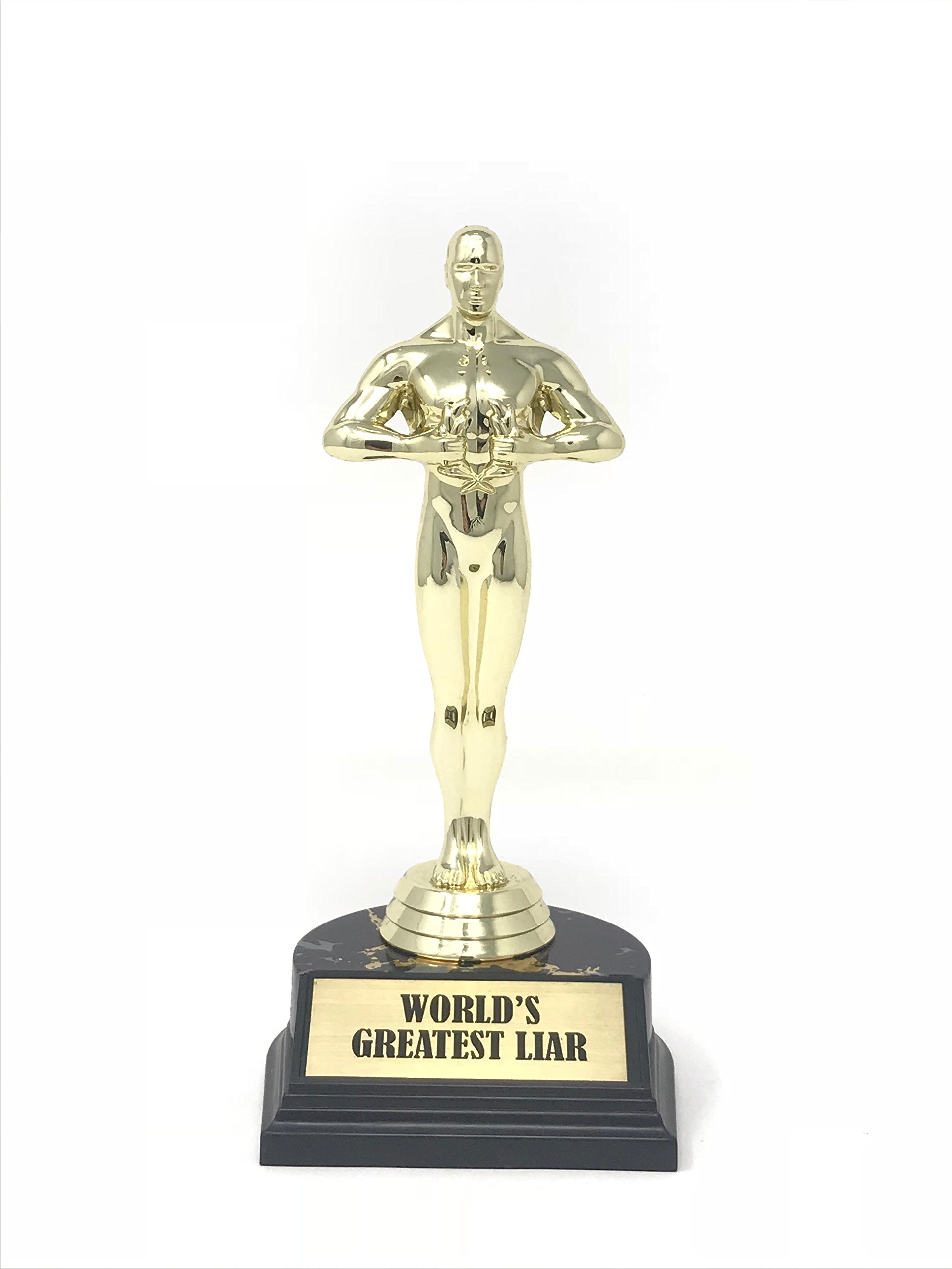 aahs!! Engraving World's Best Award Trophy (World's Greatest Liar (7 inches))