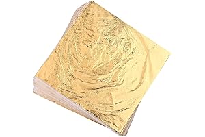 Homepal Imitation Gold Leaf Sheets: Enhance Your Art with Gilded Elegance