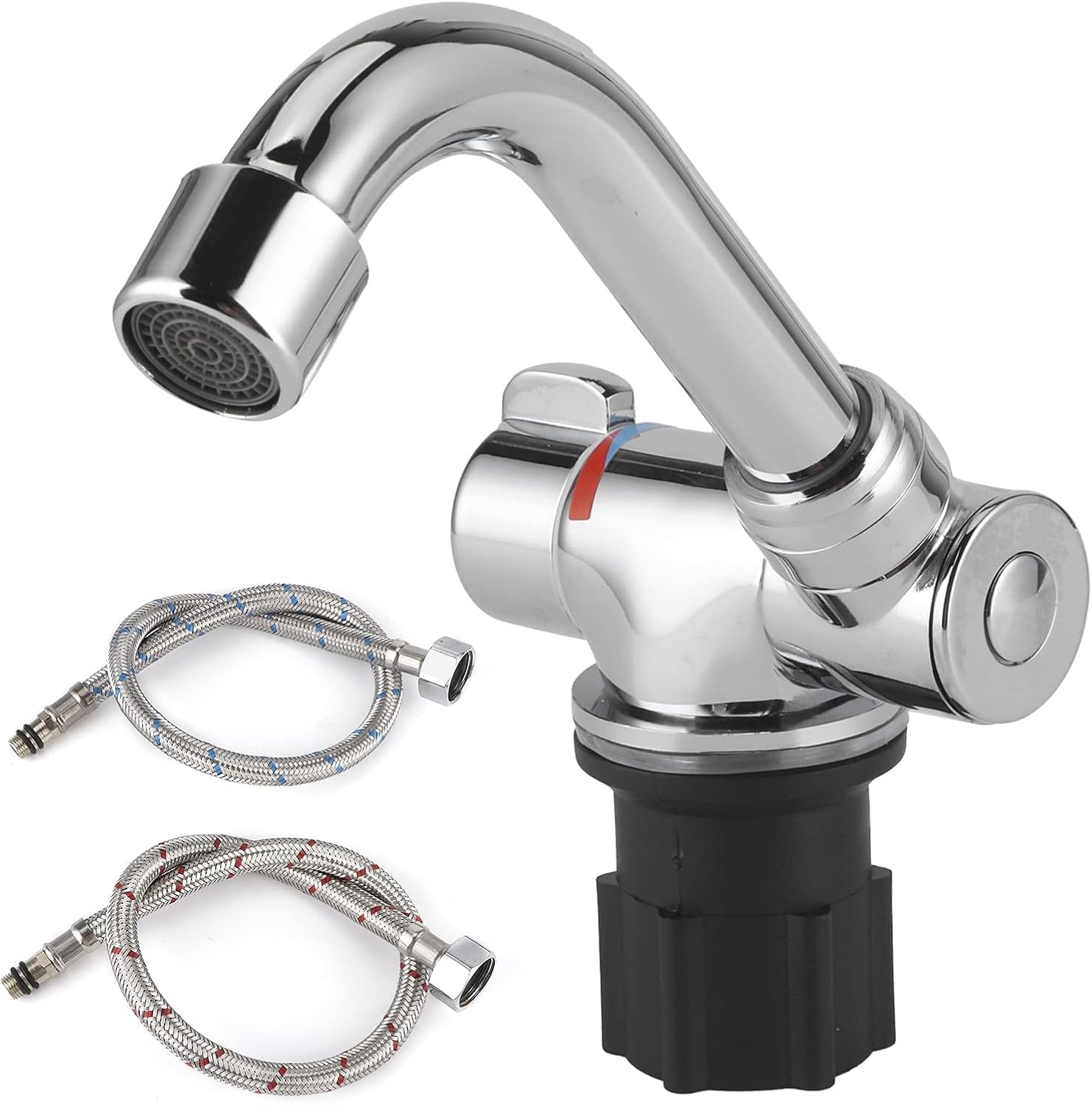Faltbarer Wohnmobil-Wasserhahn - 360° Drehbarer Mischer Für Auto Und Wohnwagen
