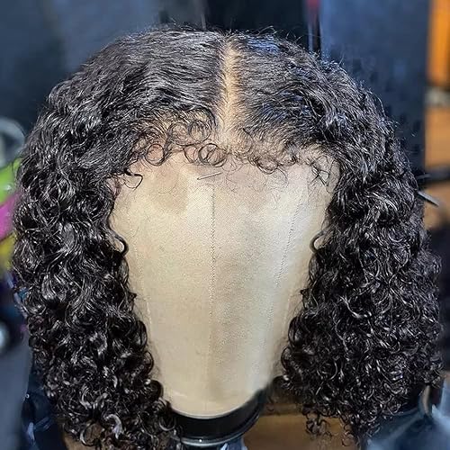 Miniatura 4 de Quinlux Wigs Peluca de cabello rizado rizado con encaje frontal de 13 x 6 HD, cabello humano con encaje frontal de alta definición, natural HD,