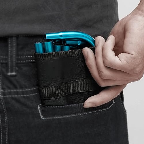 Miniatura 4 de Mini taburete plegable portátil, pequeño taburete de camping plegable que puede soportar hasta 150 libras azul (Mini-Blue),azul