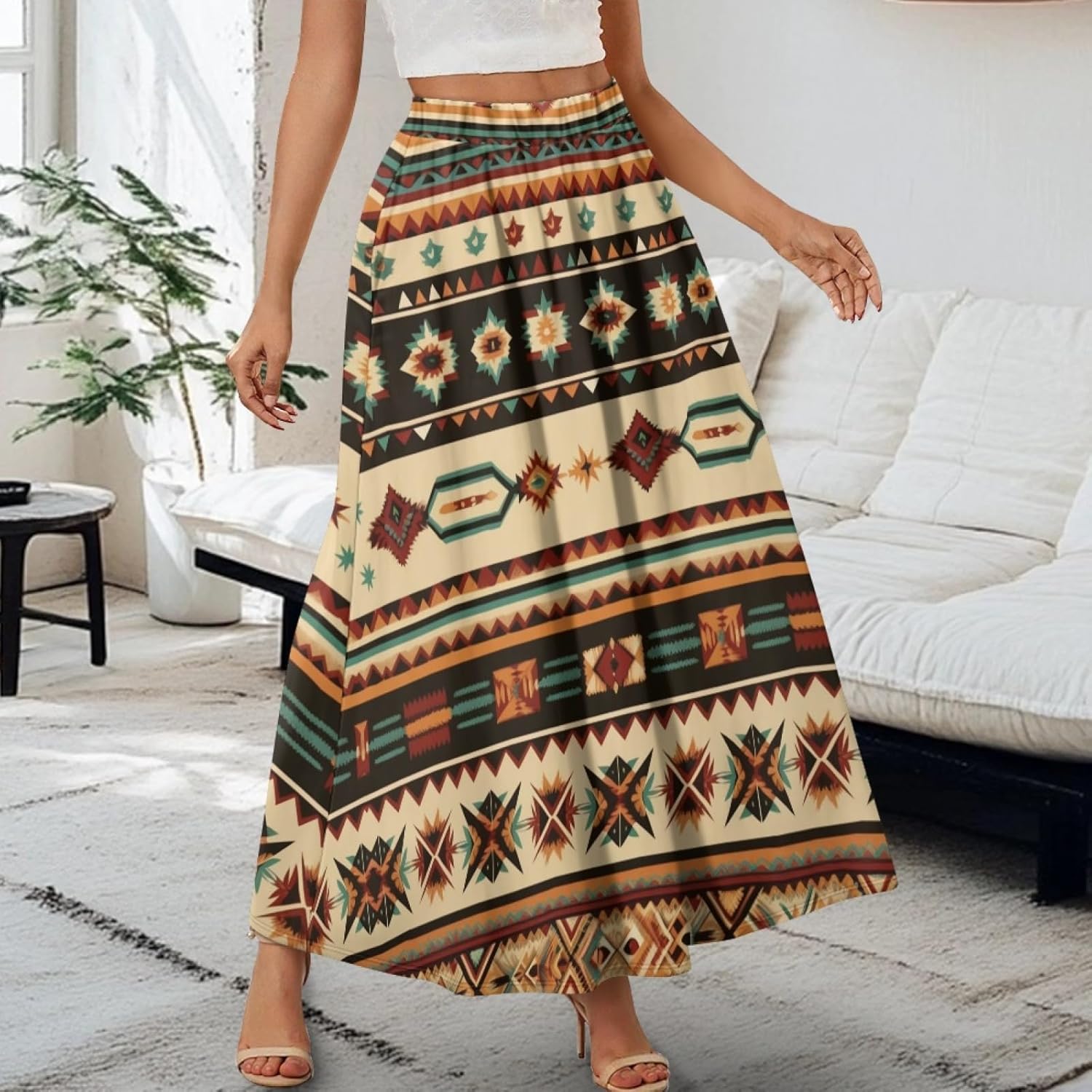 Women Long Skirts for Ladies Aline Skirts - Image 3