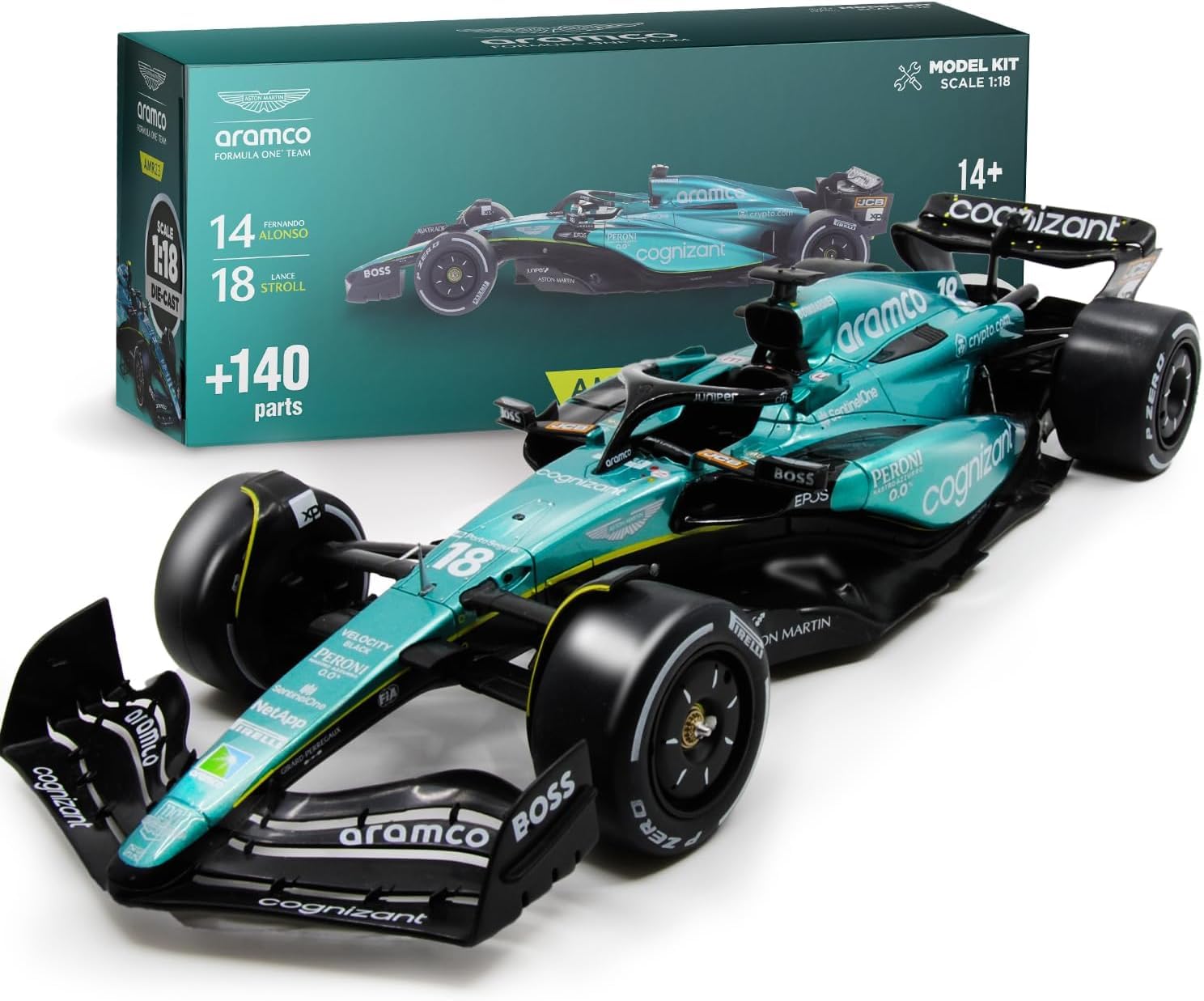Amazon.com: LUPPA Formula 1 AMR 23 Model kit - 1:18 Scale Racing