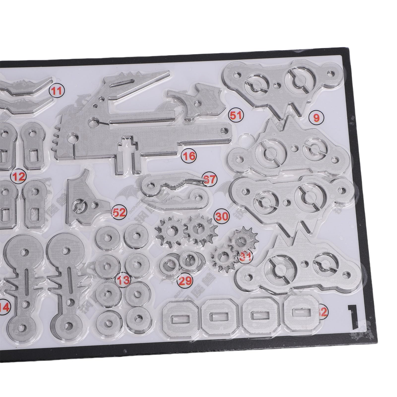 Cryfokt Kit di Puzzle in Metallo 3D Blocchi di Costruzione Ad Alta Precisione per Bambini Adulti Giocattolo Educativo STEM Puzzle Meccanico Fai-da-te per il Divertimento della Famiglia (GOLD)