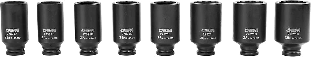 Amazon.com: OEMTOOLS 27321 8 Piece 1/2 Inch Drive Axle Nut Socket