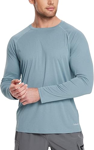 Miniatura 6 de BALEAF - Camisas de manga larga para hombre ligeras protección solar UPF 50 SPF camisetas para ir de pesca senderismo correr