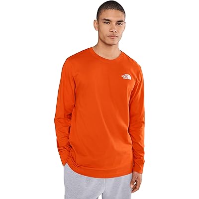 Мужская рубашка The North Face L/S Box NSE Tee lava red
