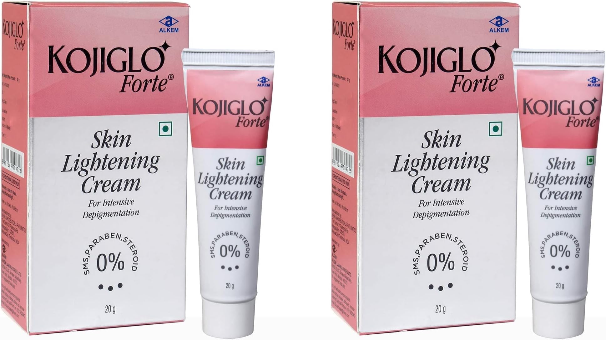 Kojiglo Forte Skin Lightening Cream 20gm-Pack of 2
