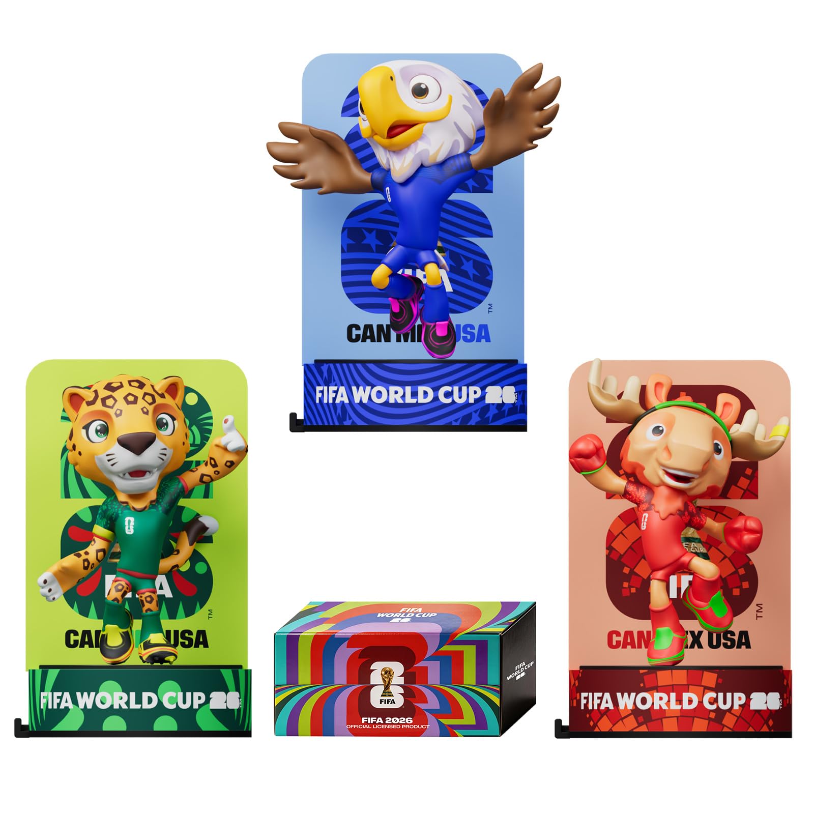 Mascotte Coupe du Monde FIFA 2026 figurines de collection Érable Zayu pochette