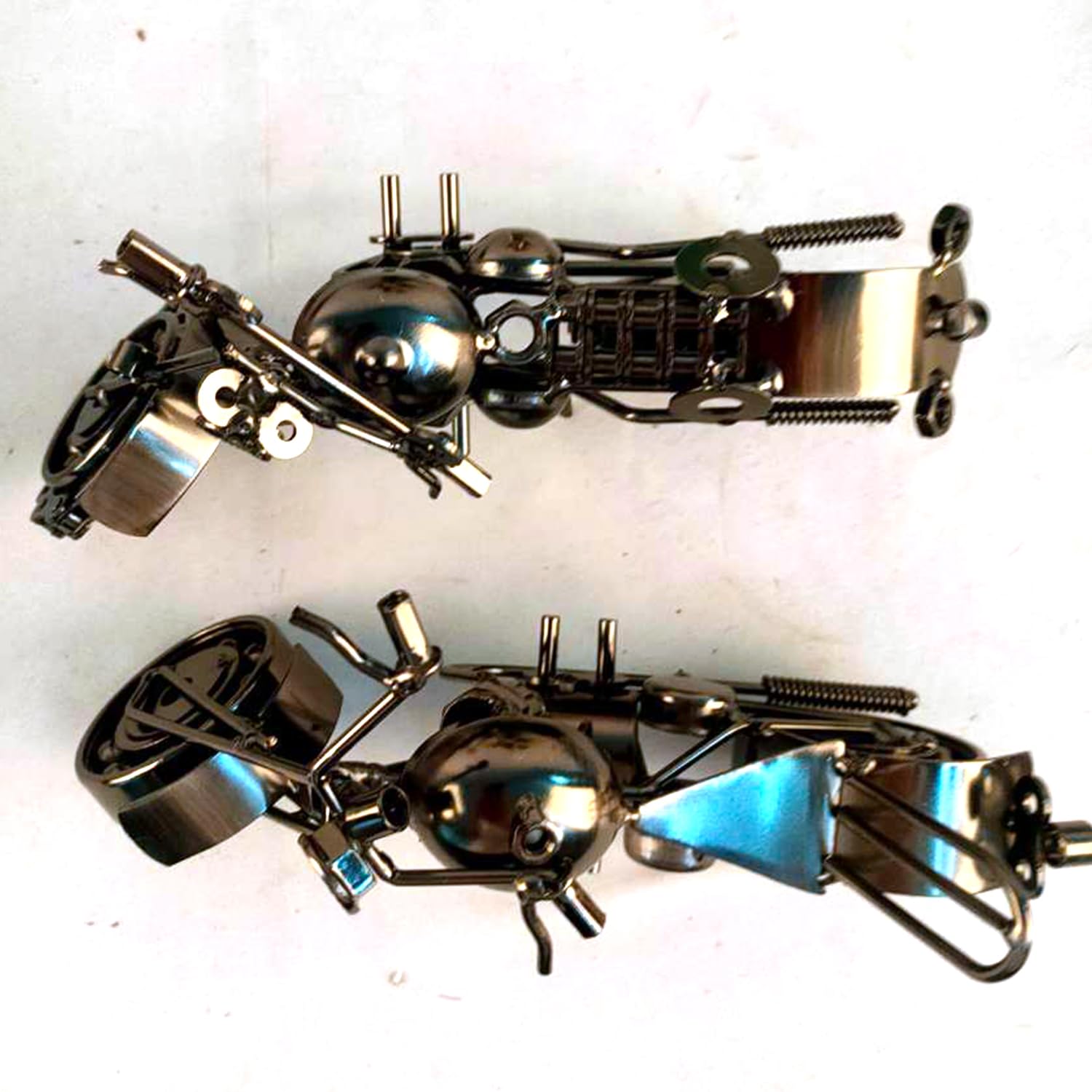 JUXVIXO Motorcycle Decor 2 Pack, Black Color (M135C,M127C)