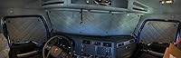 Vista 3 de Se adapta a Kenworth T680 - Cubiertas aislantes opacas para ventanas en gris (WCG-1424)