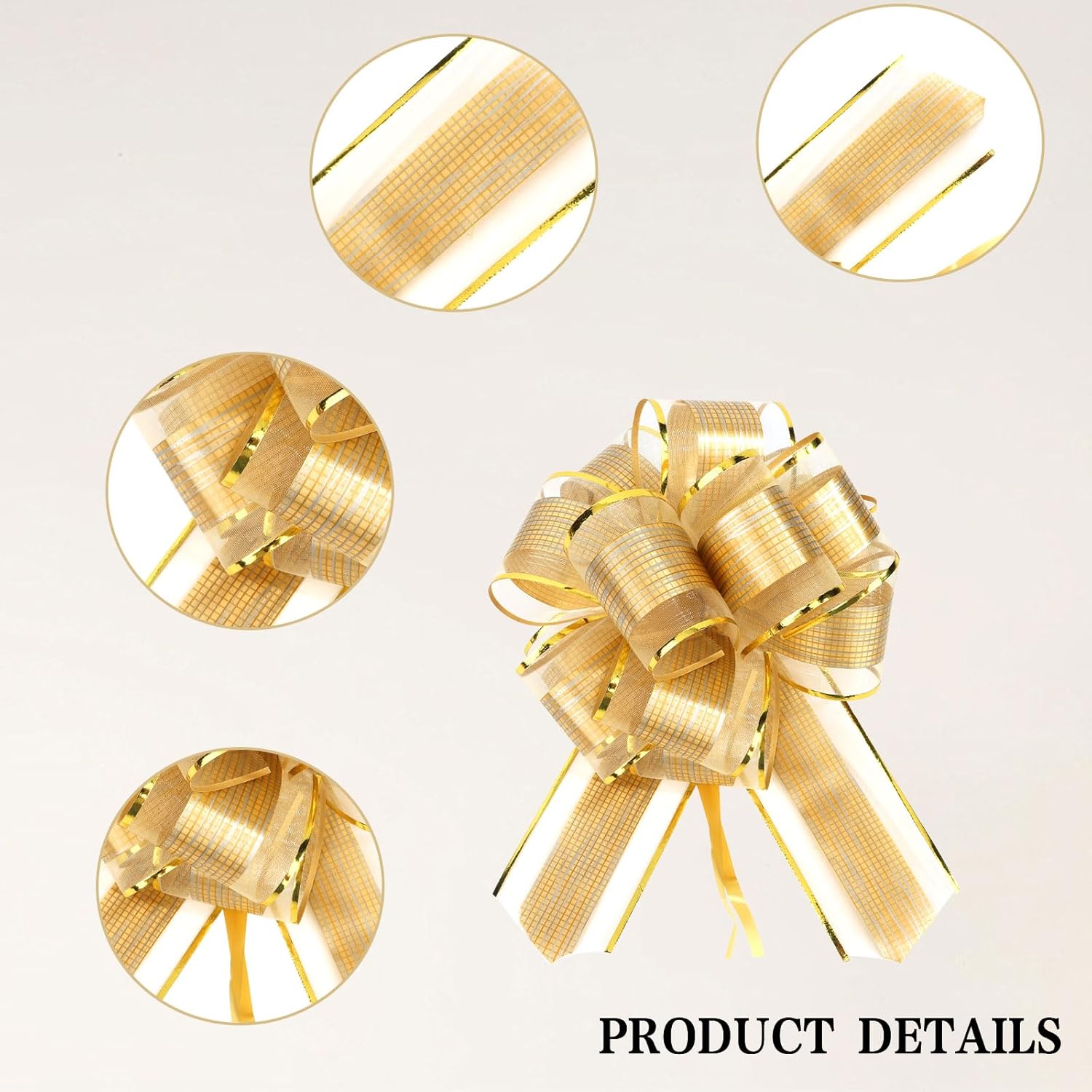 20 PCS Bows for Gift Wrapping Multicolour Pull Gift Bows Velvet Bows for Christmas Tree Birthday Party Wedding Christmas Bows for Presents Outdoor Gift Basket Flower Valentine's Day Gift Decorations - Image 3