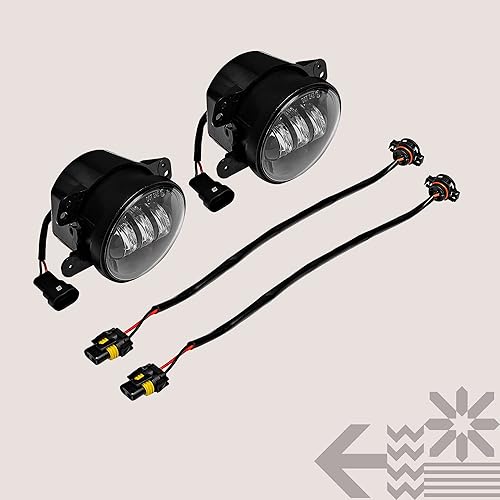 Miniatura 8 de TRUE MODS - Luces antiniebla LED de 4 pulgadas y 60 W de repuesto para Jeep Wrangler JK Unlimited JKU Sport S Rubicon Sahara parachoques delantero