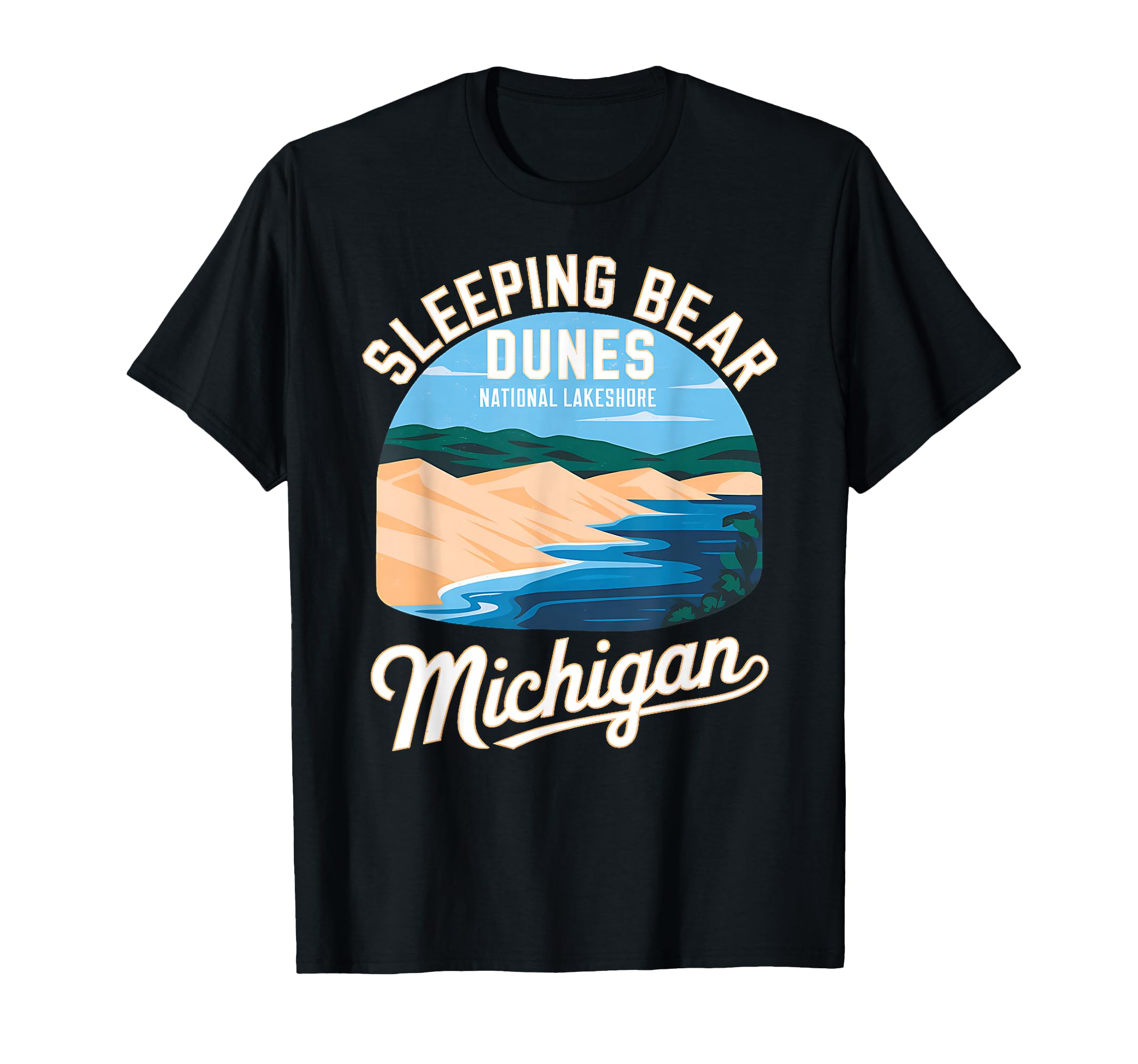 Explore Sleeping Bear Dunes Michigan National Park Adventure T-Shirt
