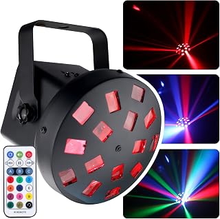 DragonX RGB Mushroom Disco Ball Light | DJ Party Lights with Strobe Effect & Remote | Music Sync LED Stage Lighting for Parties, Weddings, Clubs, Kids & Outdoor Disco Ball Decor