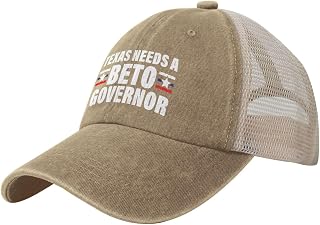 FKHARRIS Beto for Texas Governor Political Campaign Gifts Snapback Hat Women Hip Hop Hats Teens Adjustable Baseball Cap Black