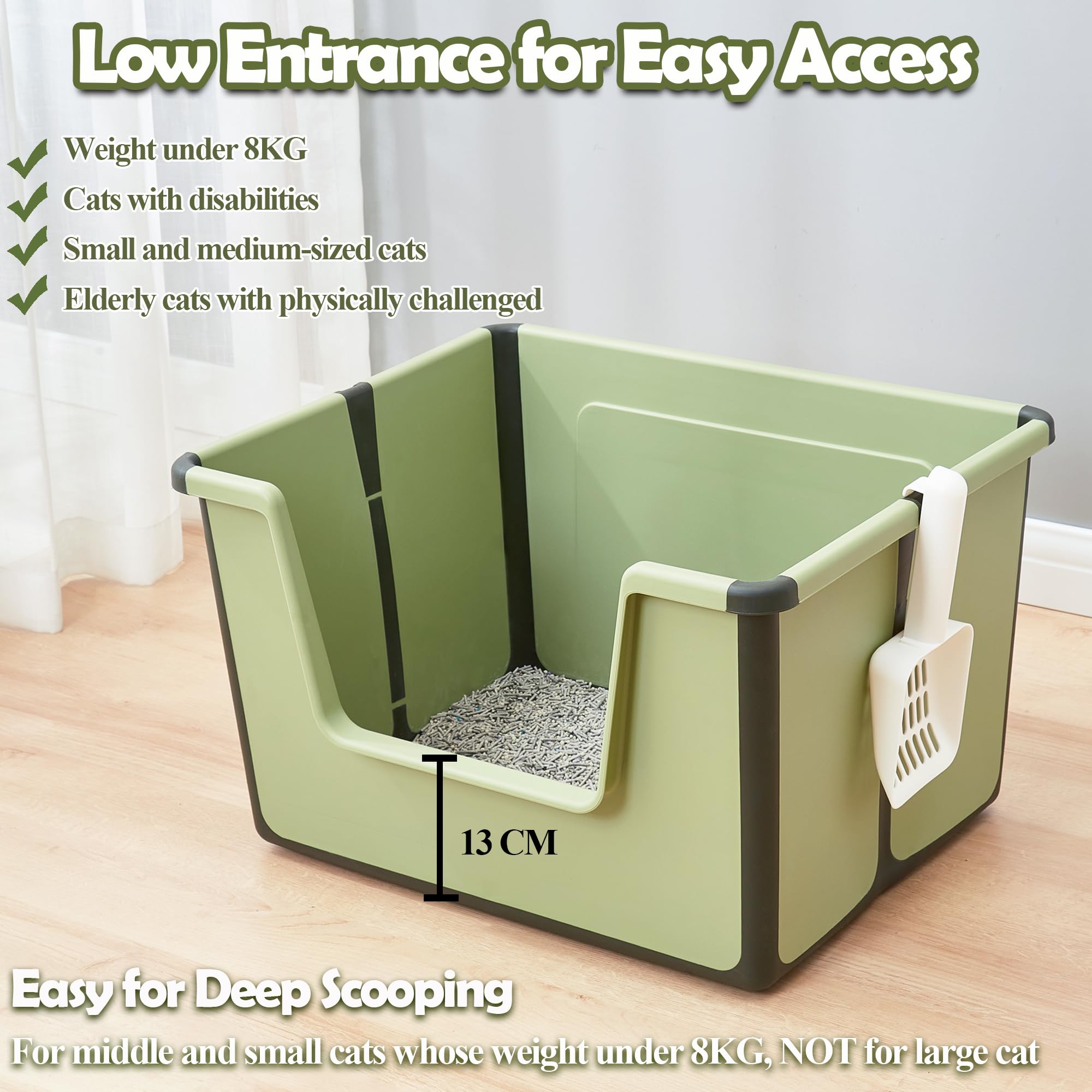 Catit PIXI Cat Litter Box Enclosure Cat Boxes For Indoor Cats XL