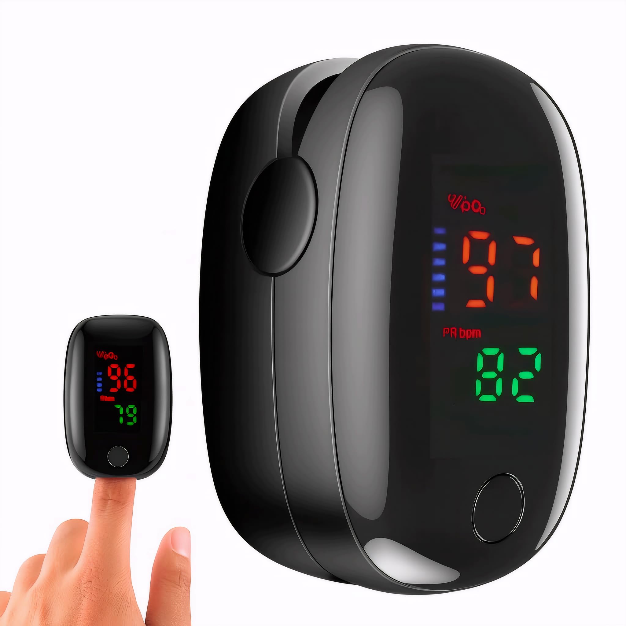 Finger Tip Pulse Oximeter with LED Display – SpO2 Oxygen Saturation & Pulse Rate Monitor | Portable Digital Oximeter with Auto Power Off for Home & Travel-image-18