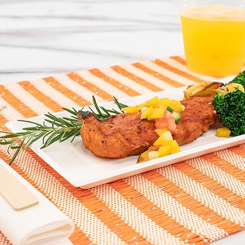 Miniatura 6 de Restaurantware Pulp Tek - Platos desechables de 9.5 pulgadas, 100 platos de bagazo sostenibles  Platos de fiesta grandes de bagazo blanco