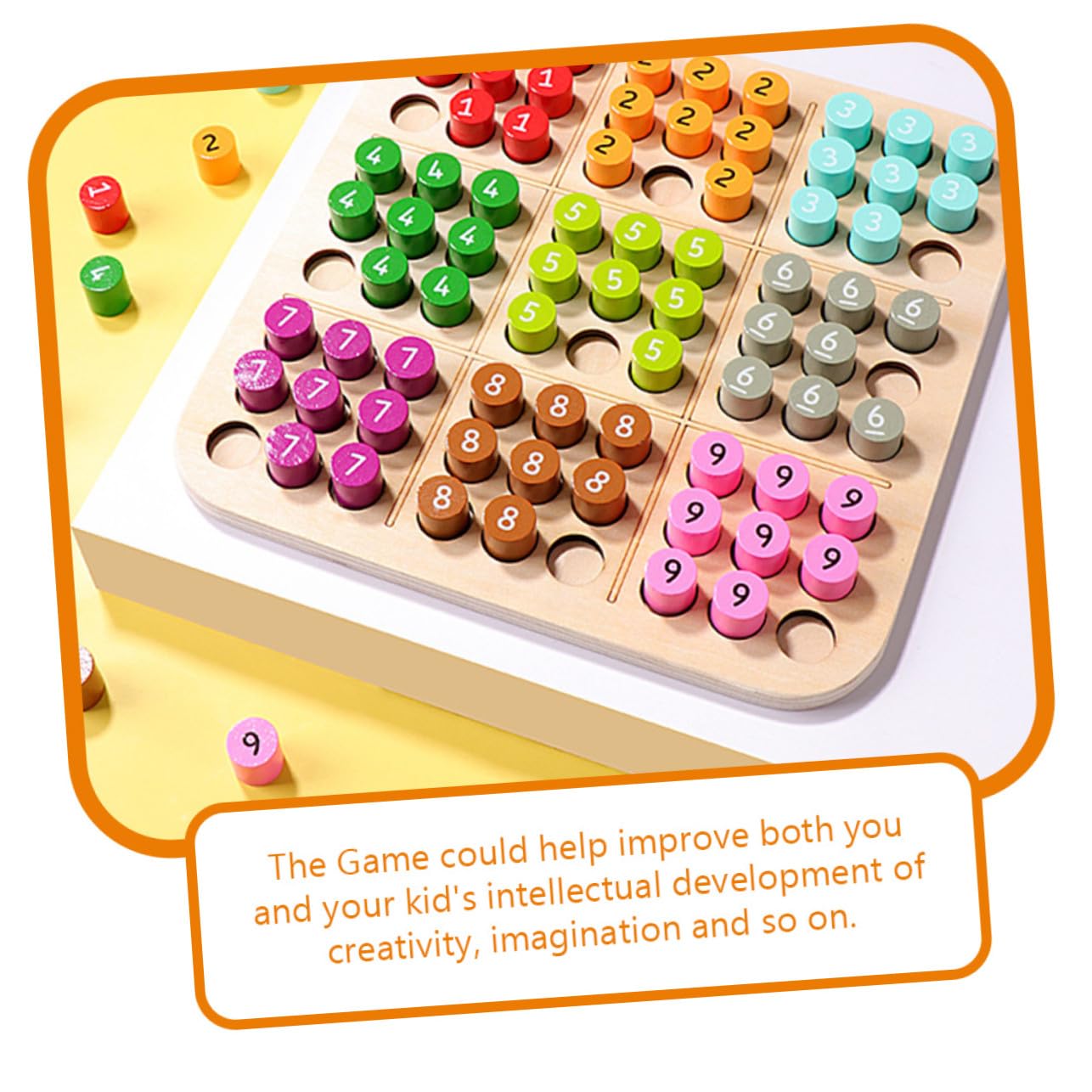 Milisten Juego de Sudoku Educativo para Niños y Niñas, Material Sintético, Desarrolla Habilidades Lógicas, Adecuado para Familias y Grupos, Set de 1 Unidad