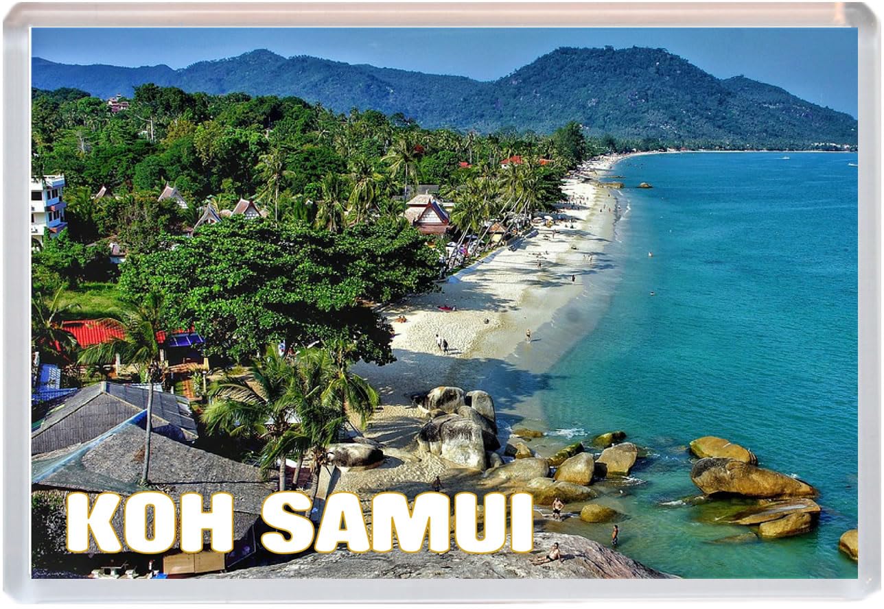 Baked Bean Store Multicolor Koh Samui - Thailand - Jumbo Fridge Magnet 96 X 67Mm Bbsfhm1513