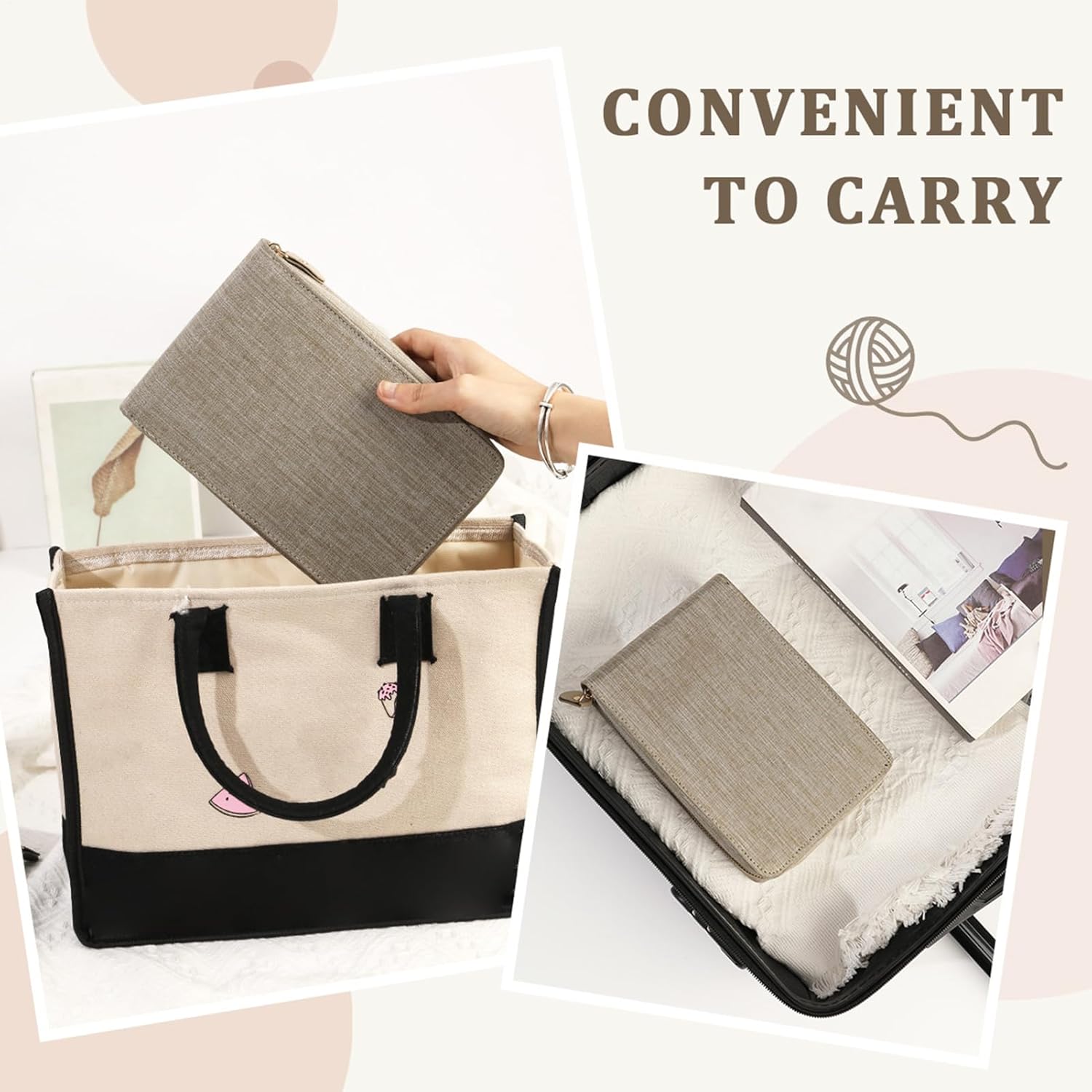 Knitting Needle Case - Portable Multilayer Fine | Storage Case for Circular Knitting Needles, for Travel, Meetings, Crochet, Threads and Tools