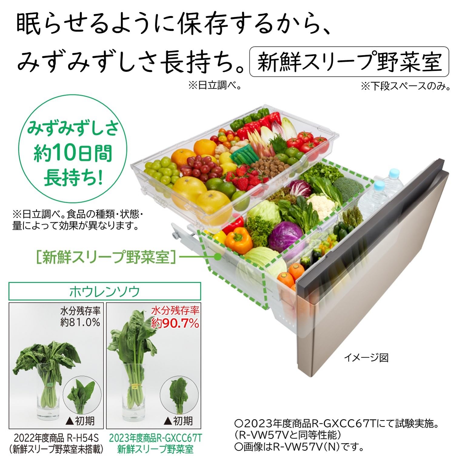 仙台市～美品！日立3ドア冷凍冷蔵庫 まんなか野菜室/R-27GV/2016年製