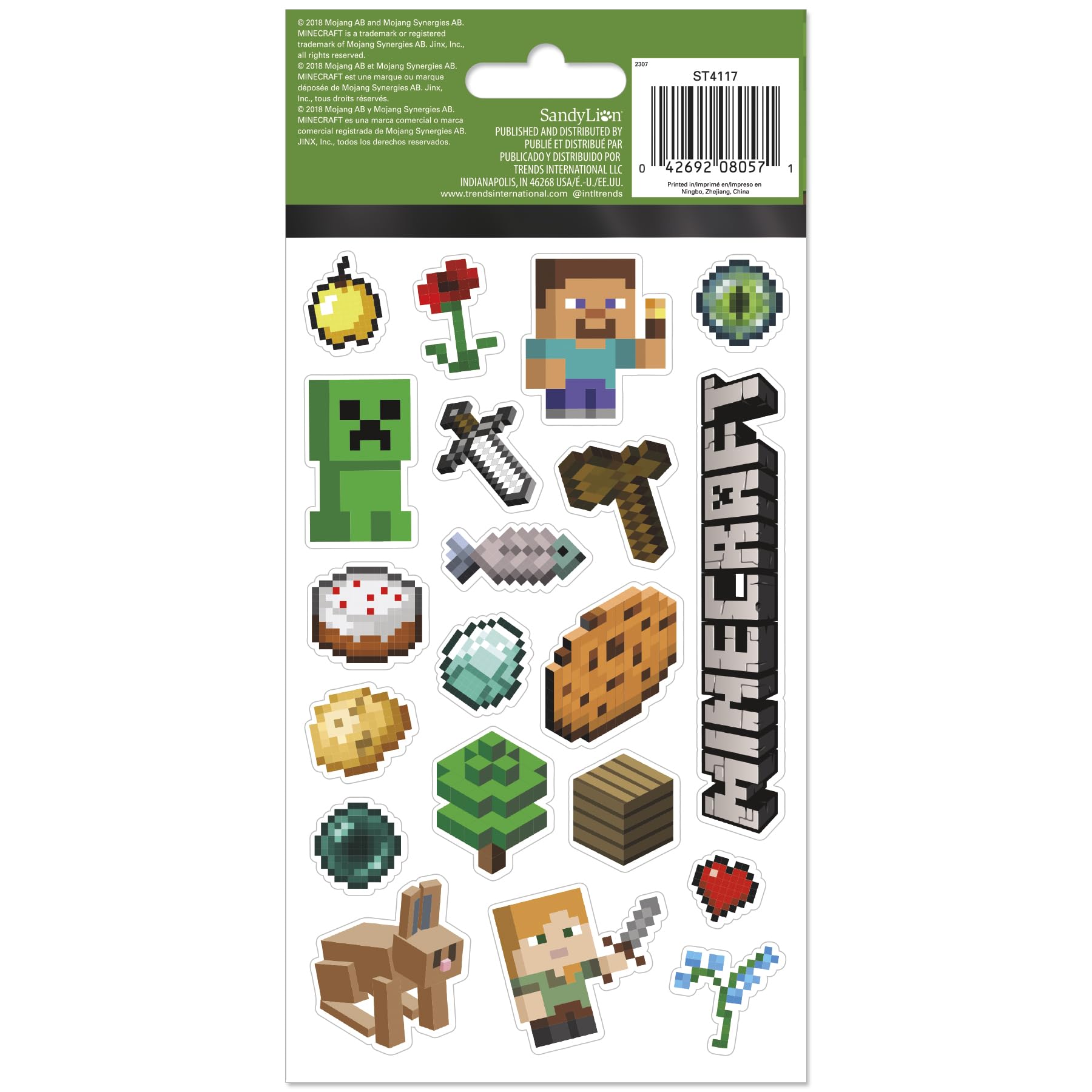 Amazon.co.jp: マインクラフト 標準ステッカー - 4枚 : おもちゃ