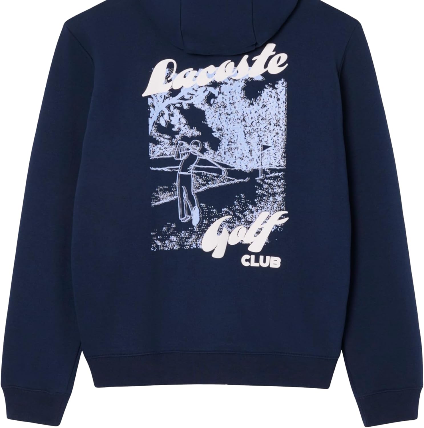 Lacoste mens Printed Fleece Golf Hoodie - Image 3