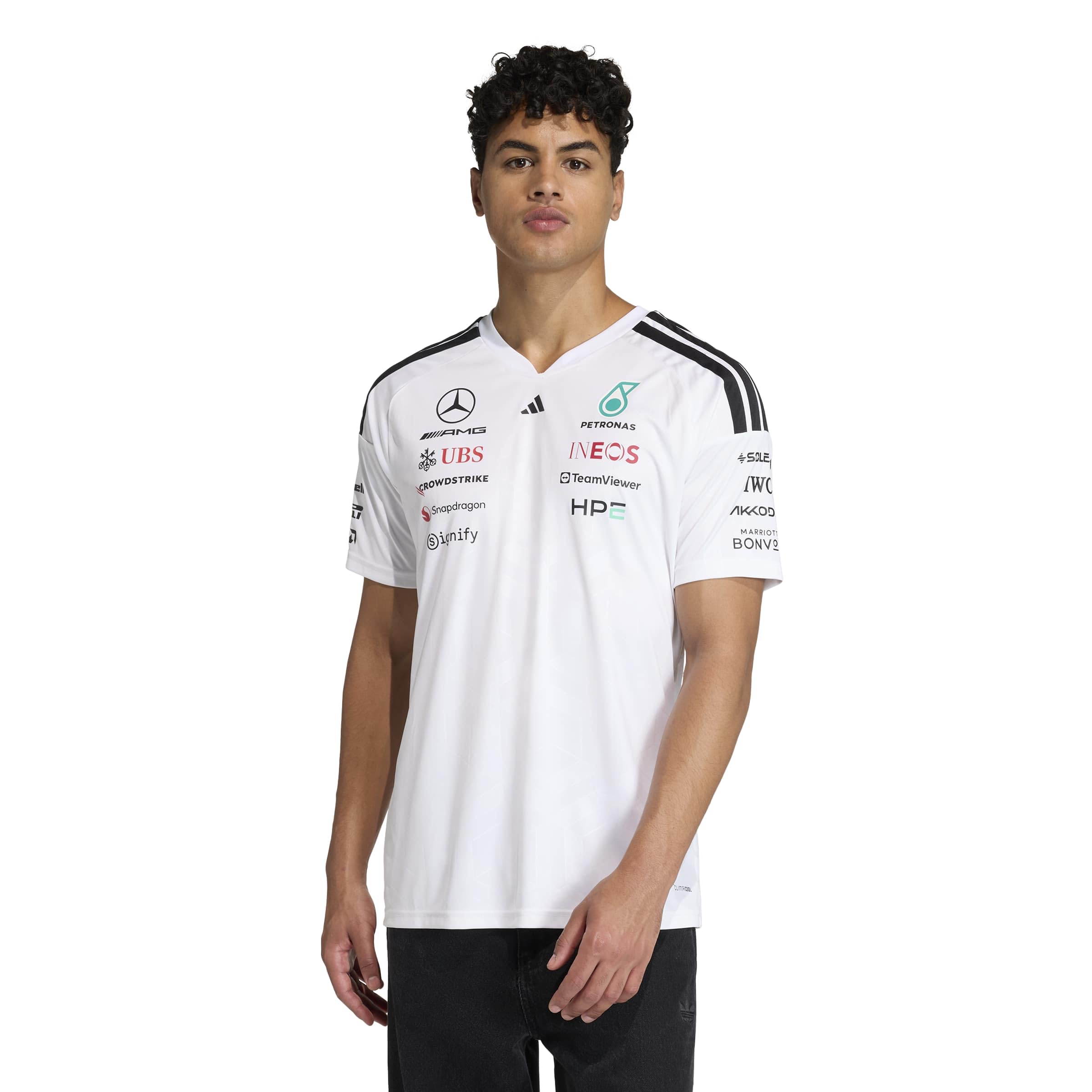 Adidas Herren Mercedes - Amg Petronas Formula 1 Team Driver Jersey Short Sleeves