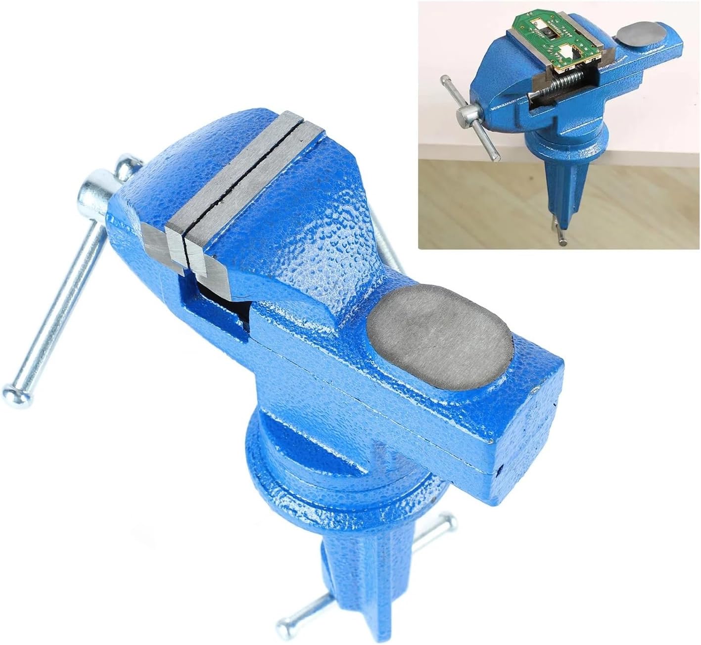 Bench Vise Heavy Duty 50mm Jaw High Hardness 360 Degree Rotation Universal Table Vise Clamp