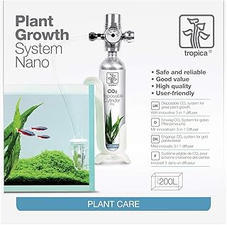 Tropica CO2 Set Anlage - Düngung für Pflanzen bis 200l Aquarien Nano Becken