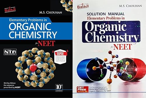 Elementary Problems in Organic Chemistry for NEET - 10th/Ed. + Solutions Manual of the Same - Set of 2 Books for 2024-25 Exams [ENGLISH MEDIUM] [bundle] M. S. Chouhan [Apr 01, 2023]…