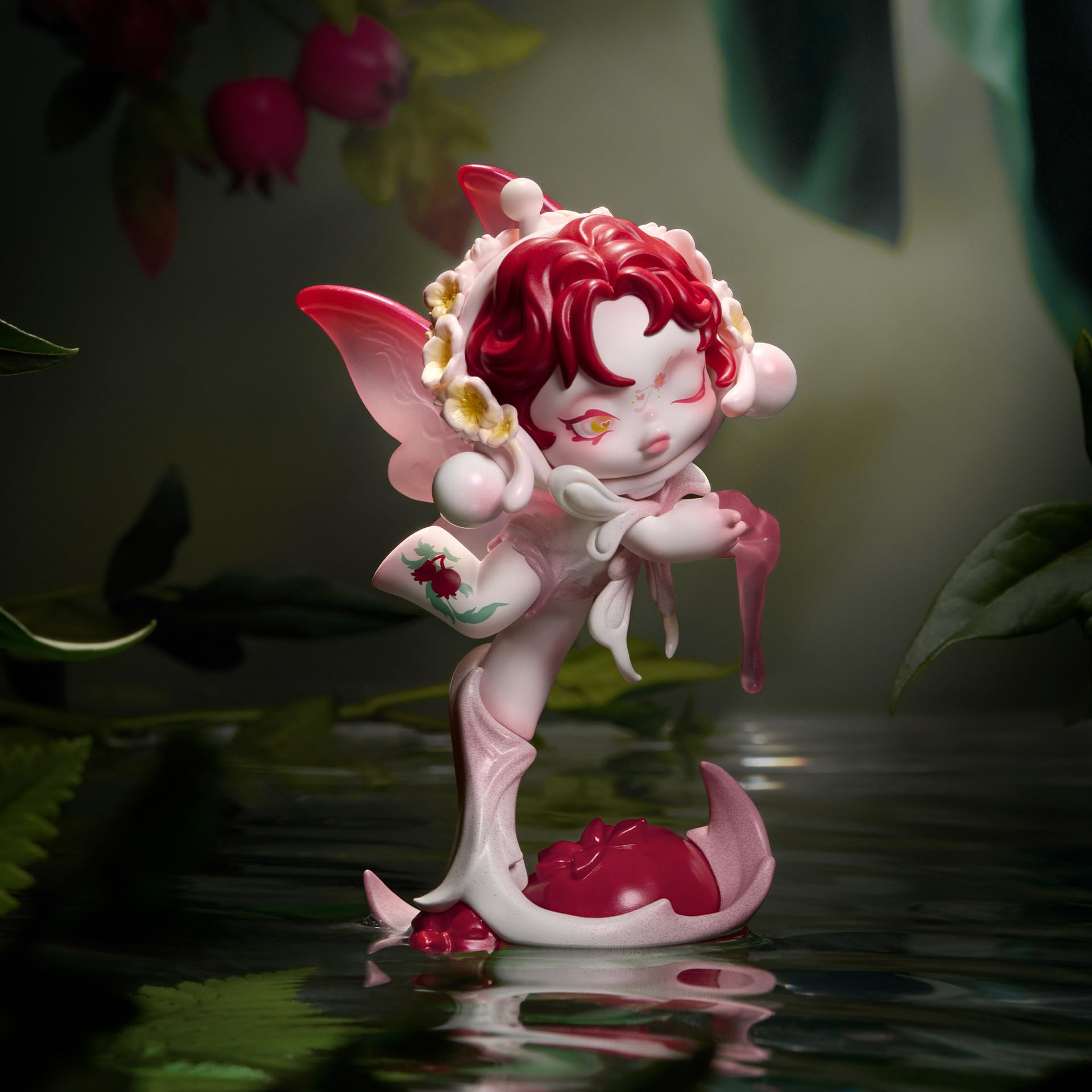 POP MART SKULLPANDA Petals in Four Acts Series Figures, SKULLPANDA