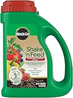 Miracle-Gro Shake 'n Feed Tomato, Fruit and Vegetable Plant Food, For Outdoor In-Ground and Potted Plants, Feeds up to 3 Months, 4.5 lbs.