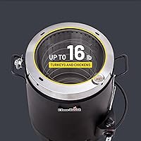 Vista 7 de Freidora para pavos, sin aceite, 1, Negro