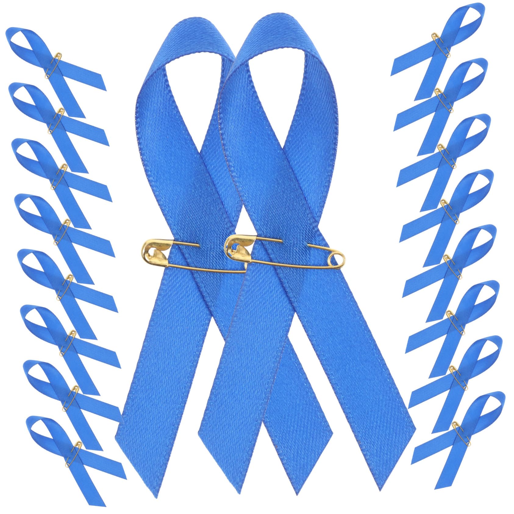 jojofuny 400 Piezas Broche De Caridad Pasador De Cinta Pequeño Pasador De Cinta Azul Pin De Solapa De Cinta Morada Insignia De Broche De Pecho Broche De Cinta Benéfica Paño Apliques Único