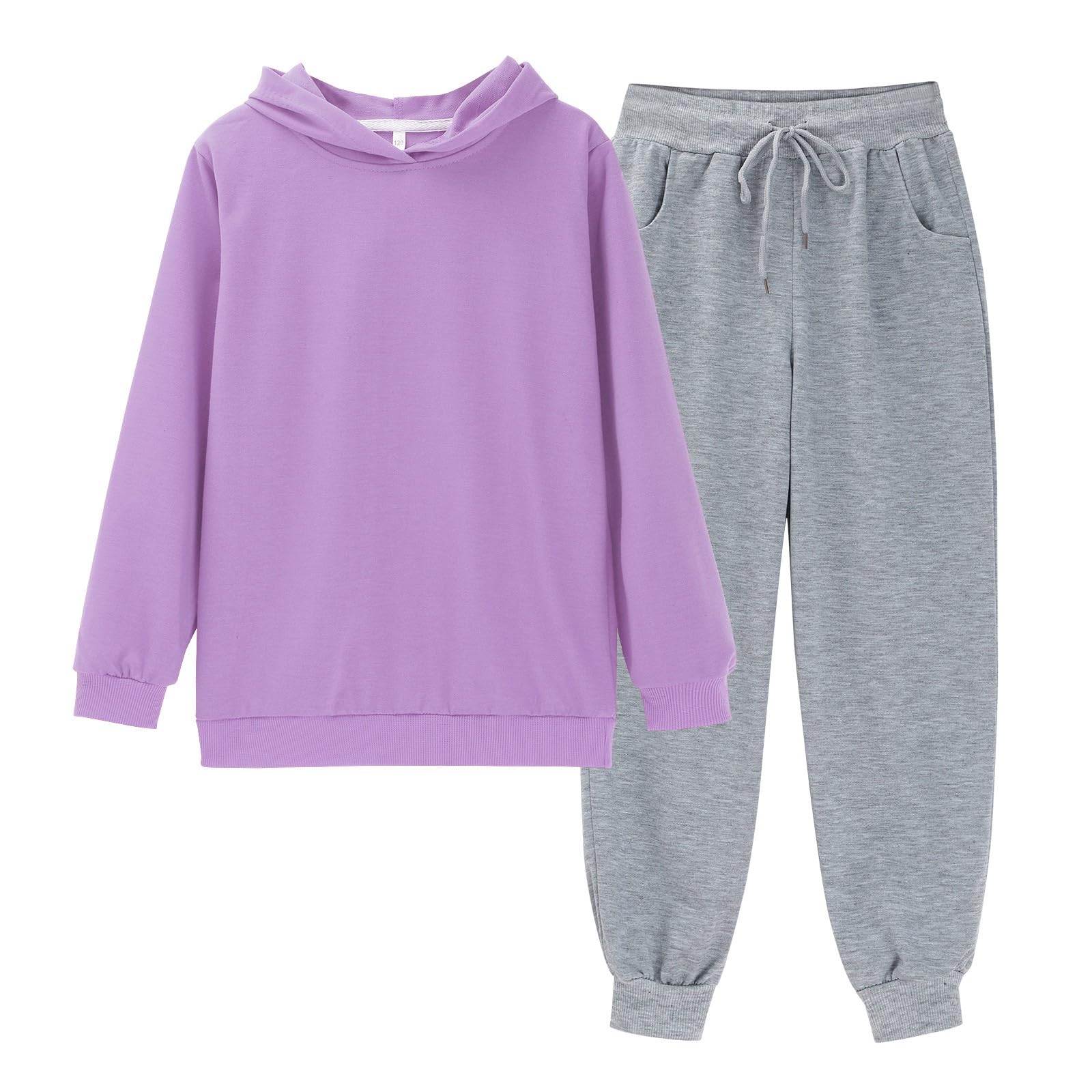 Conjunto deportivo con capucha para niñas, 2 piezas