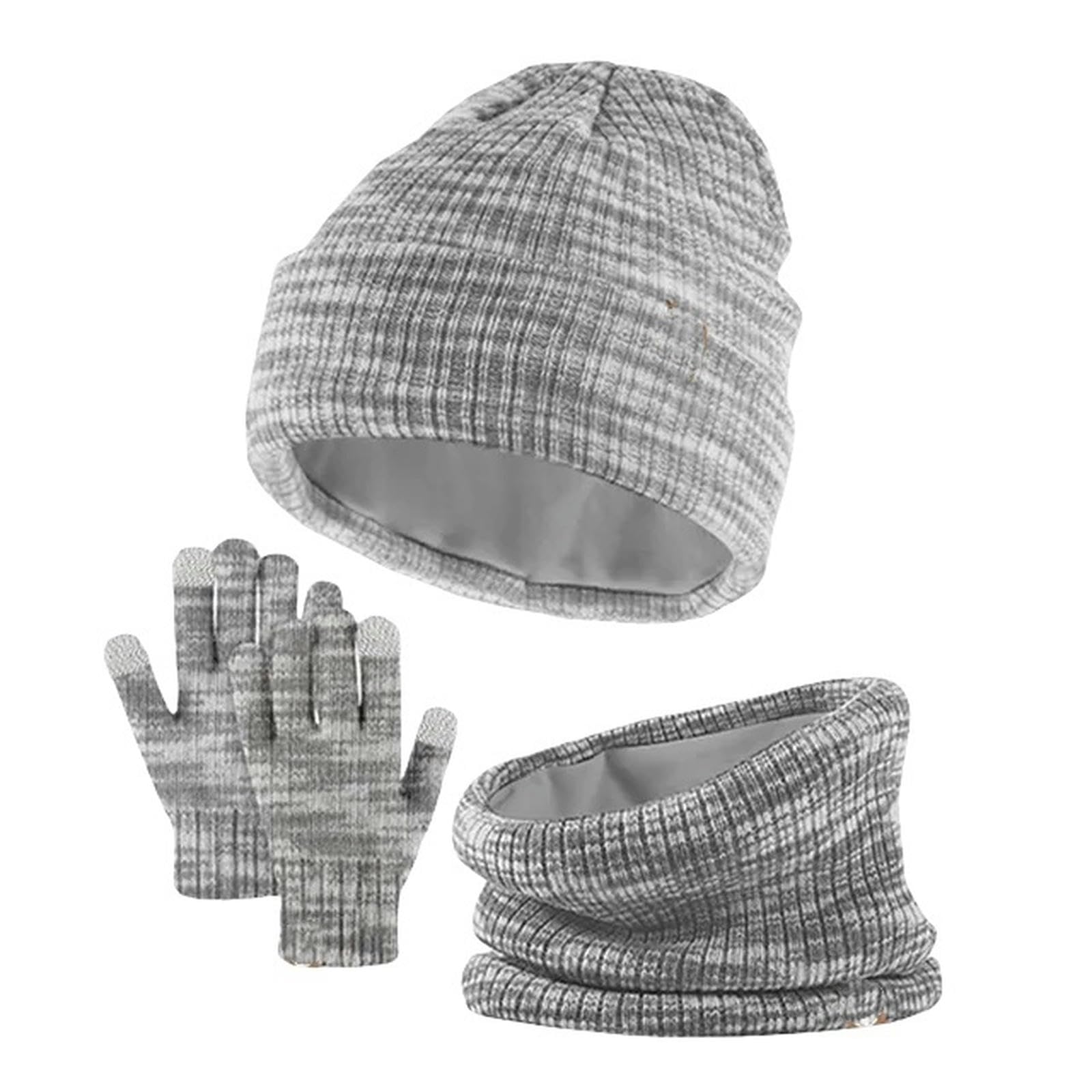 Zonto Wintermütze Schal Handschuh-Sets 3-In-1-Winter-Kinderhut Und Schal-Set Für Mädchen Und Jungen Warme Schal-Set Im Freien Im Freien Warme Kinder-Kinder-Set-D