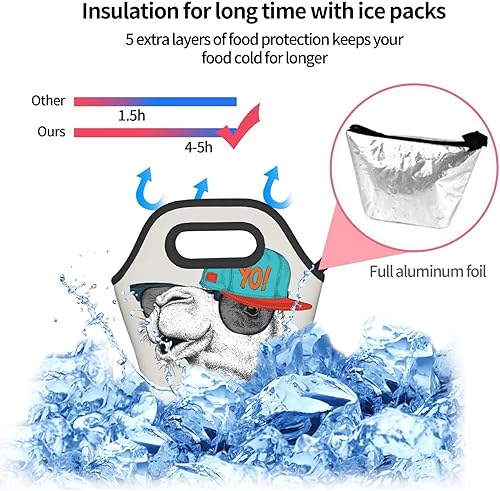 Miniatura 8 de Camelot - Lonchera reutilizable, aislada, a prueba de fugas, con portátil, para mujeres y hombres, para el trabajo, oficina, picnic, campamento,