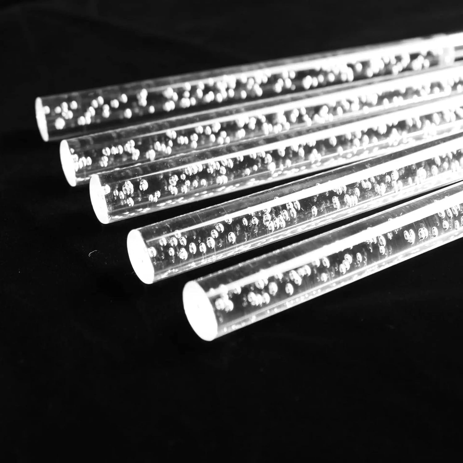 15“ inch 1 Diameter Clear Acrylic Plexiglass Rod Perfect for Lighting, Decorative