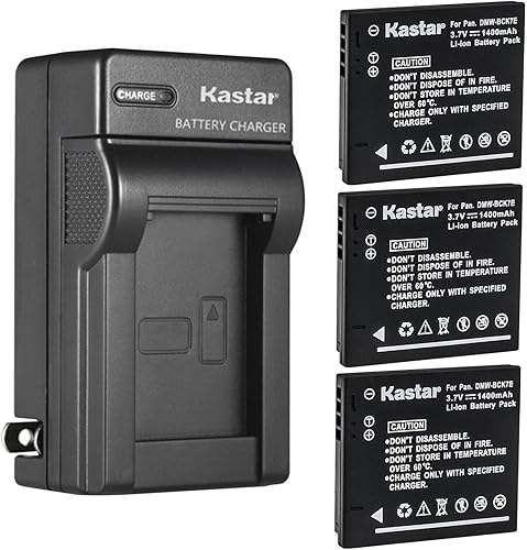 Miniatura 8 de Kastar Paquete de 1 cargador de batería y pared de CA de repuesto para Panasonic Lumix DMC-SZ5, Lumix DMC-SZ7, Lumix DMC-XS1, Lumix DMC-TS20, Lumix