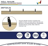 Vista 7 de Windscreen4less - Persianas enrollables para exteriores, Beige Hueco