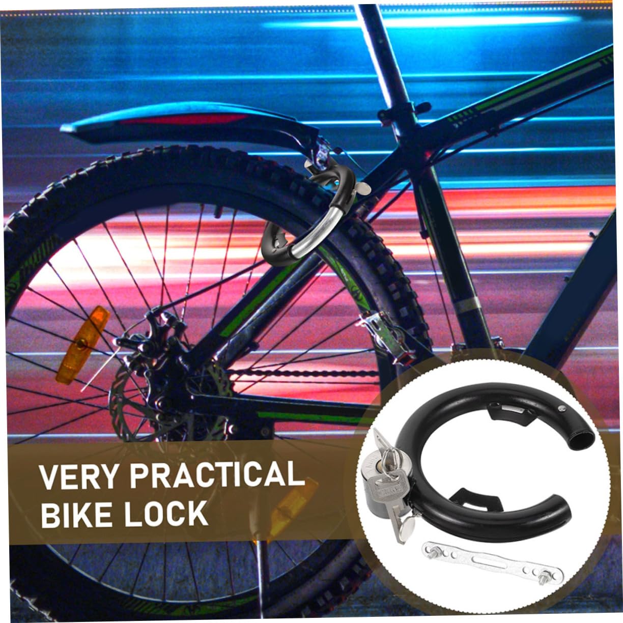 Toyvian 3 Ensembles Antivol Pour Vélo Cadenas De Sécurité Portable Lot De Antivols Circulaires Avec Clés De Vélo Réutilisable