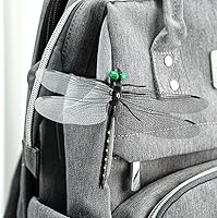 Vista 7 de 4 PACK Artificial Dragonfly Hat Clip,Realistic Fake Dragonflies Fly Repelling Supplies,Dragon Fly Clips Repelling Supplies for Bugs,3D Garden