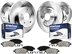 Detroit Axle - Brake Kit for 05-10 Honda Odyssey Brake Rotors Ceramic Brakes Pads 2005 2006 2007 2008 2009 2010 Replacement : 11.65