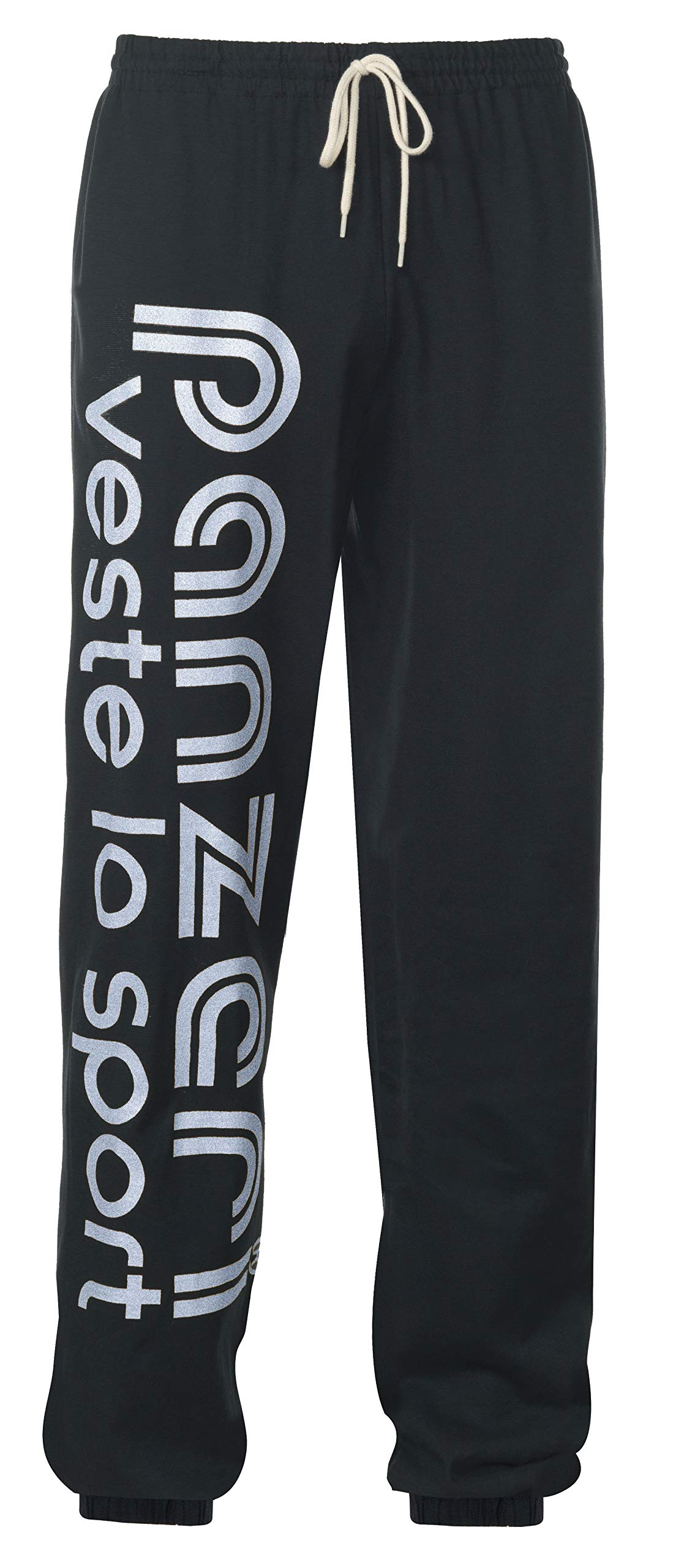 panzeri - UNI (H) - Pantalon 100% Coton - Noir - Argent - 0