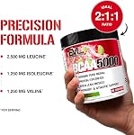 BCAA Powder | 5G Branched Chain Amino Acids per serving | Protein Synthesis, Muscle Building, Workout Support | 2:1:1 Ratio BCAA Amino Acids Supplement | Cherry | Made in Canada | 30 Servings (240g)